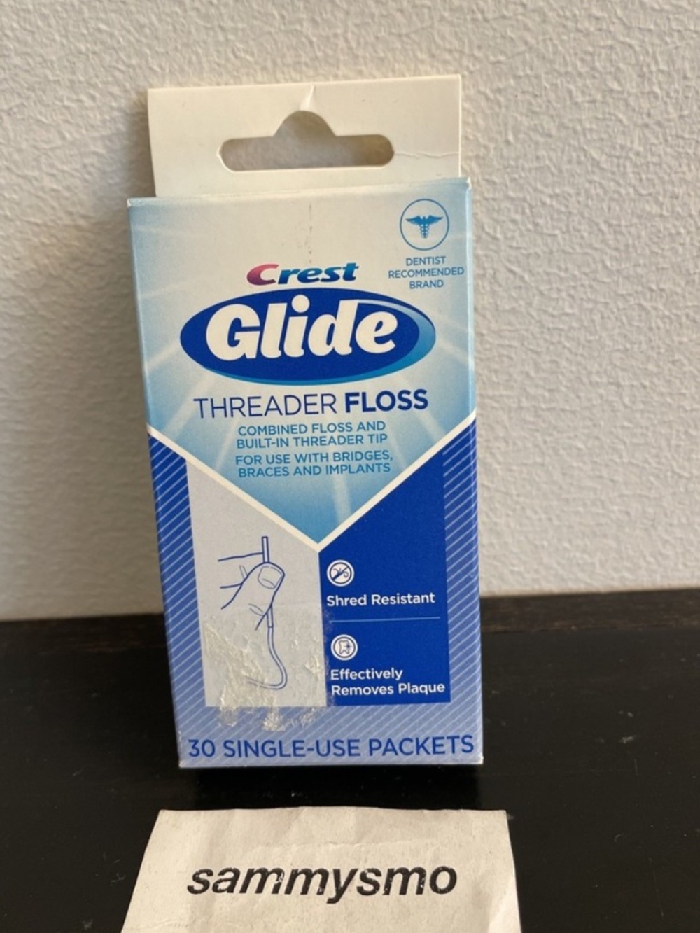 Crest Glide Threader Floss 30 Single Use Packets Discontinued